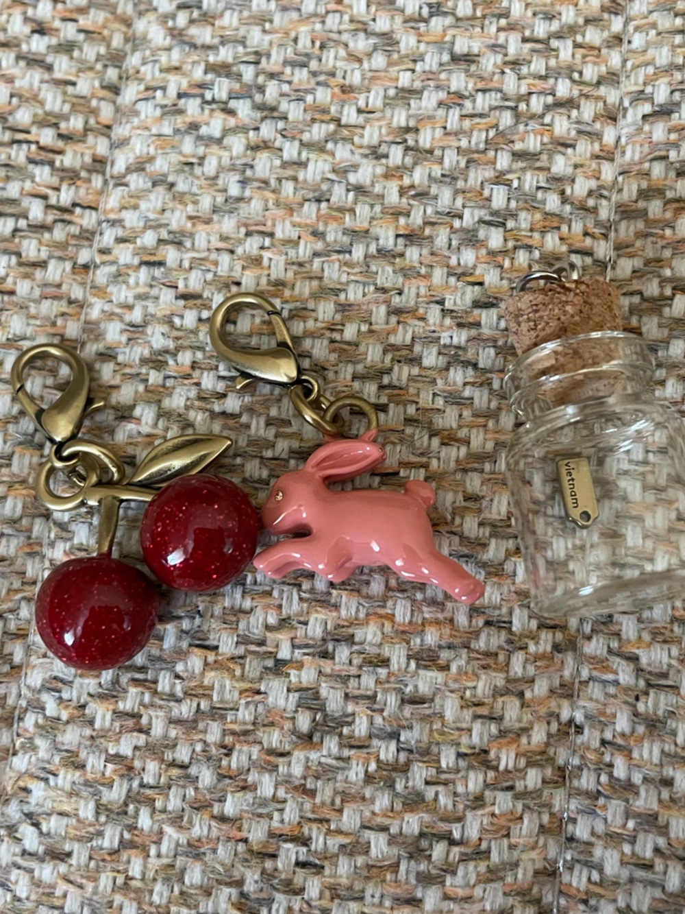 Coach DIY mini cherry and rabbit charms